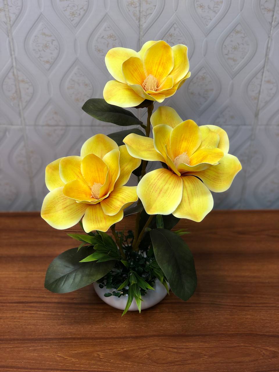 Artificial flower arrangement design 01 – real product photo 1
