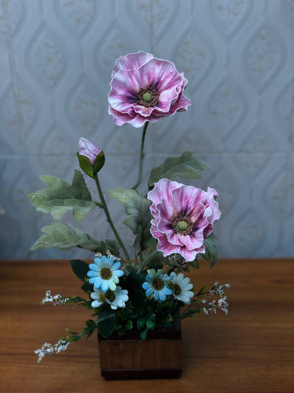 Artificial flower arrangement design 02 – real product photo 1