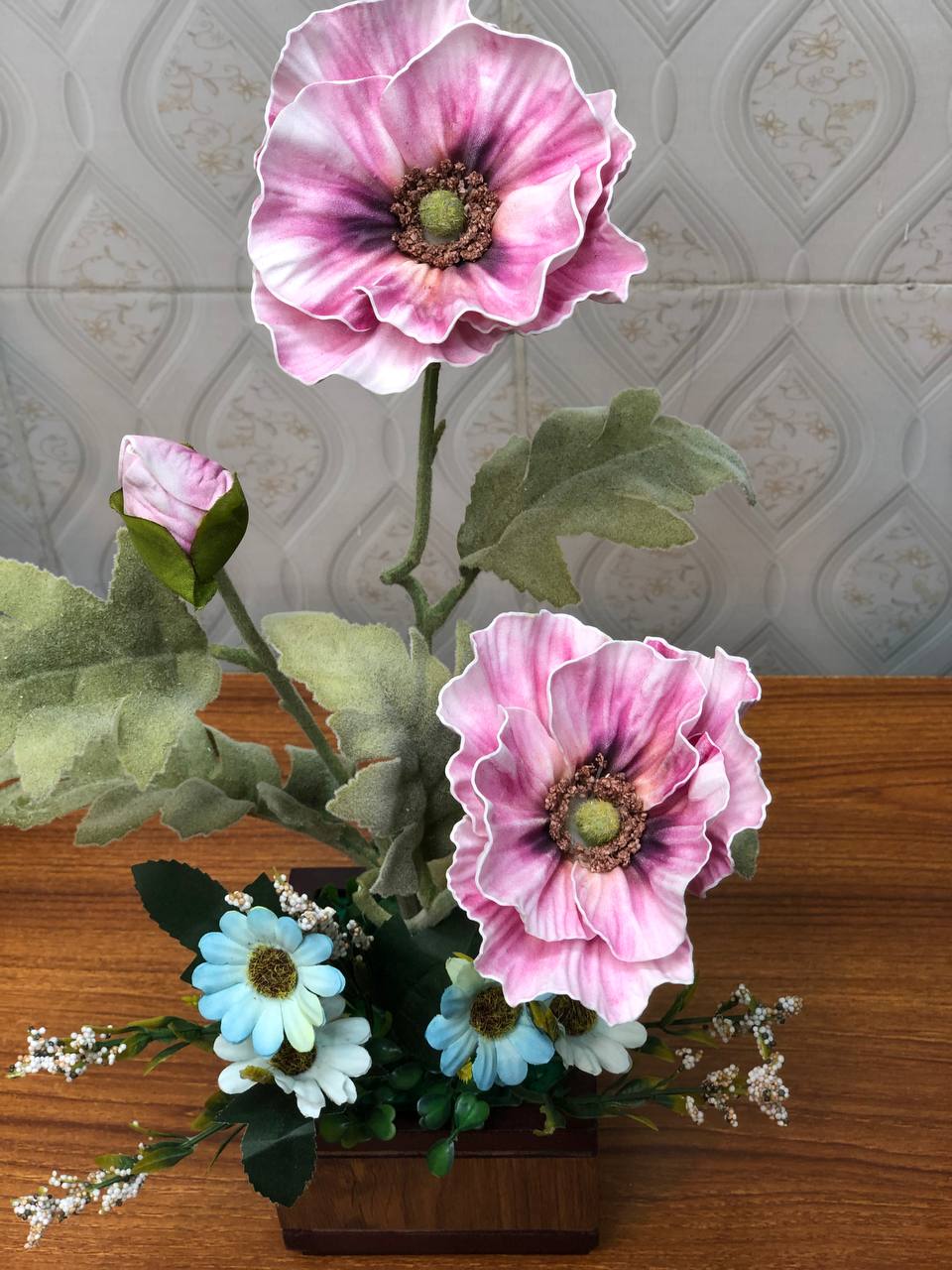 Artificial flower arrangement design 02 – real product photo 3