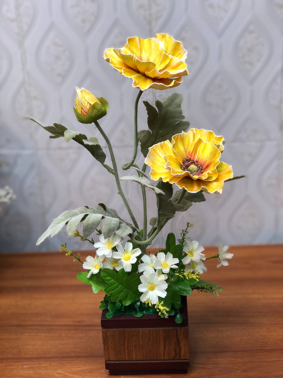 Artificial flower arrangement design 04 – real product photo 2