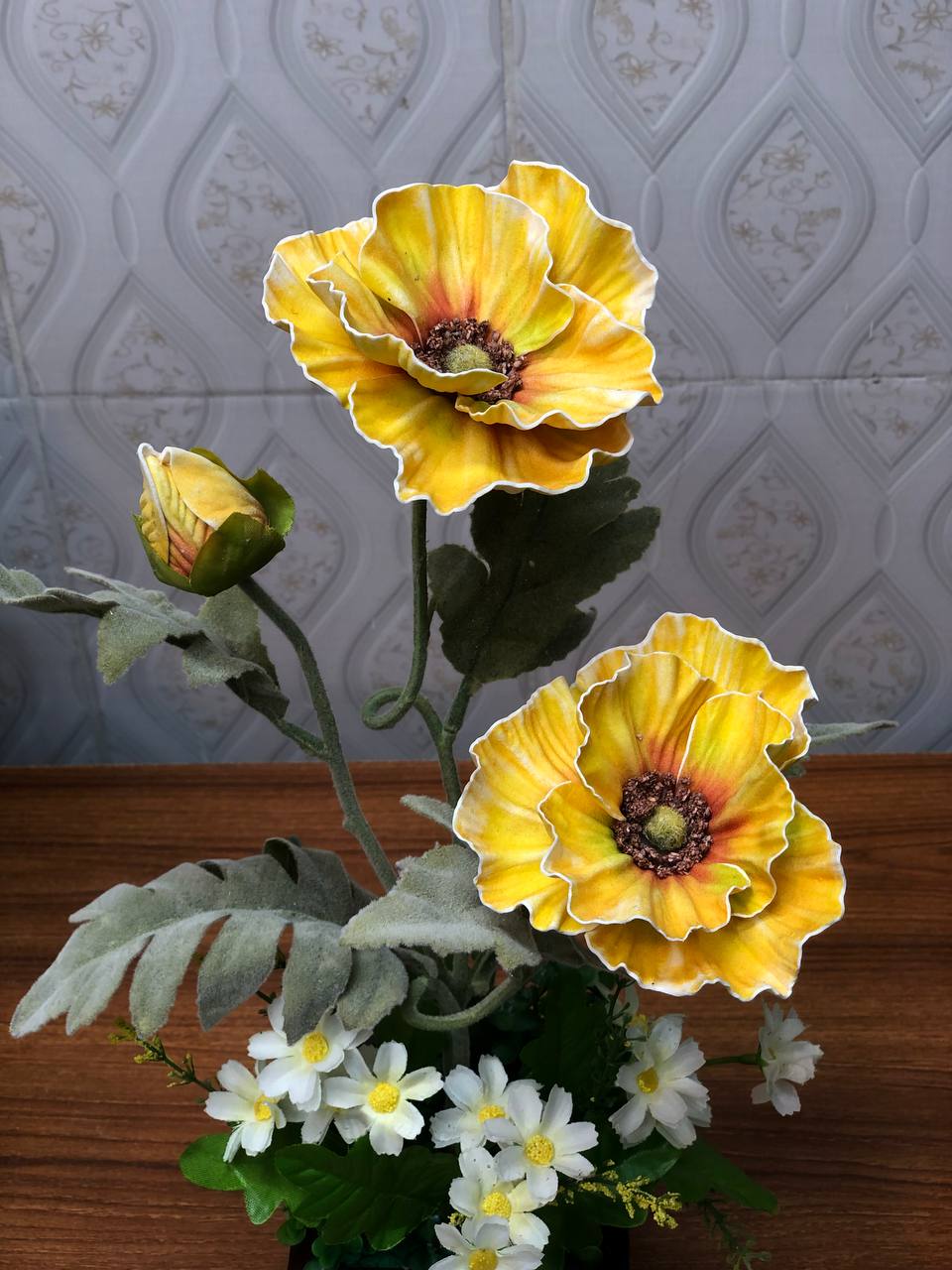 Artificial flower arrangement design 04 – real product photo 3