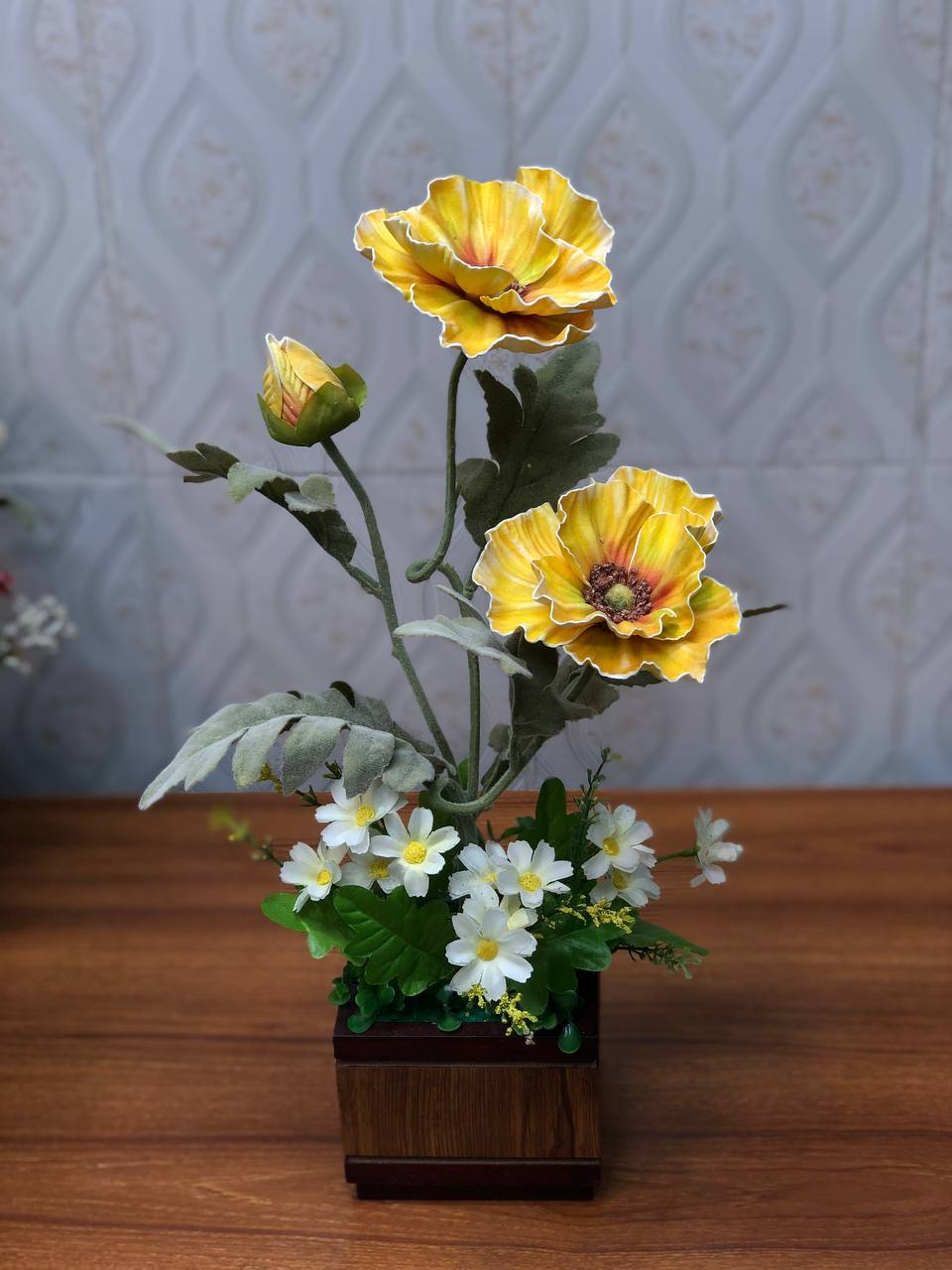 Artificial flower arrangement design 04 – real product photo 5