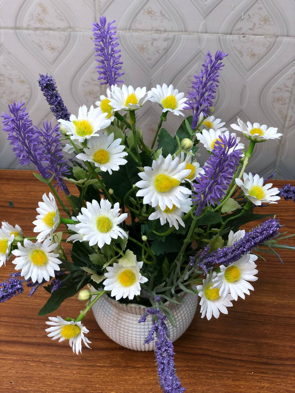 Artificial flower arrangement design 07 – real product photo 1