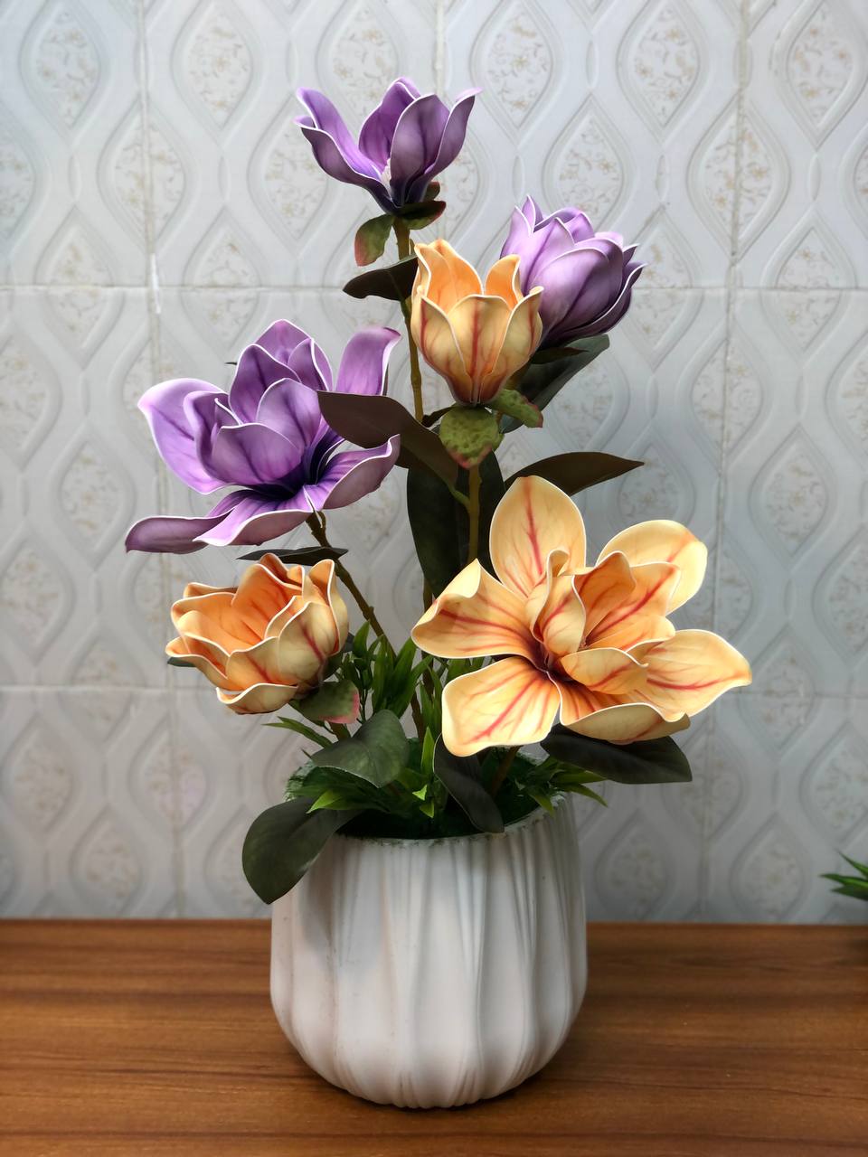 Artificial flower arrangement design 21 – real product photo 4