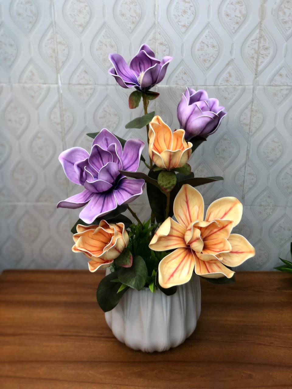 Artificial flower arrangement design 21 – real product photo 5