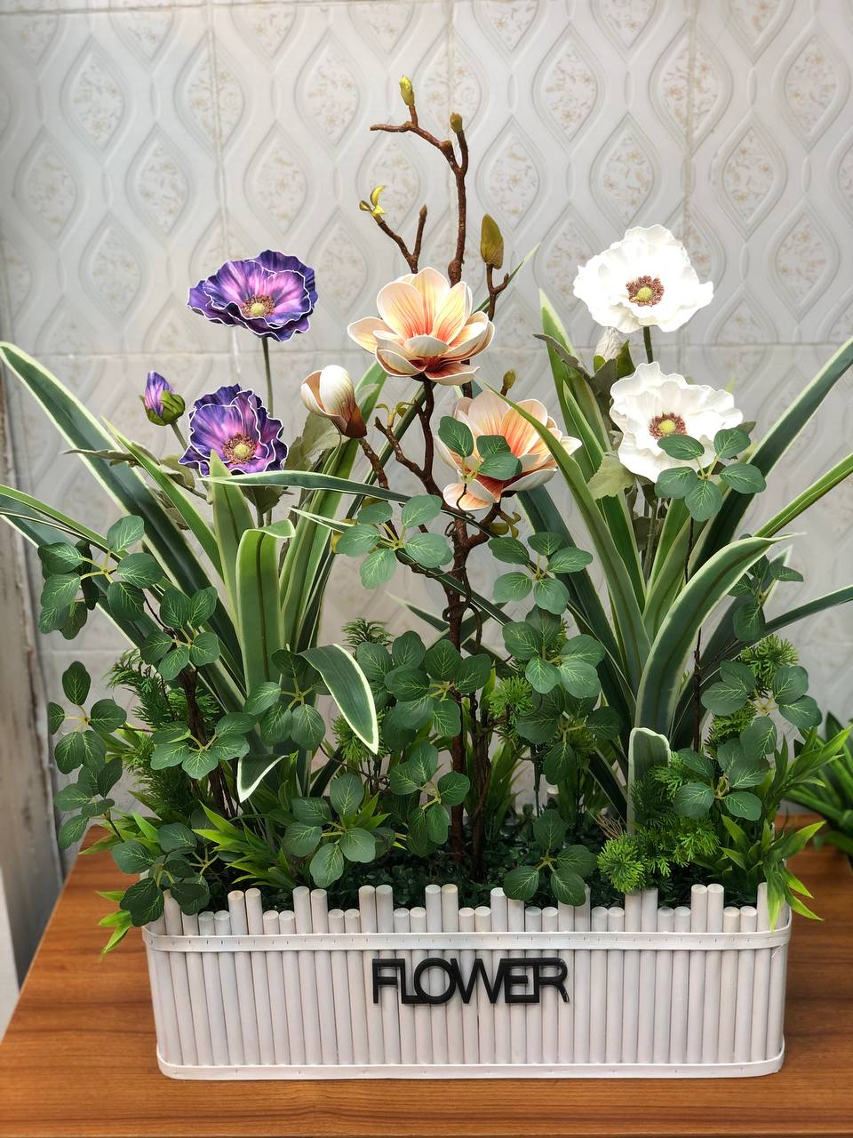 Artificial flower arrangement design 30 – real product photo 1