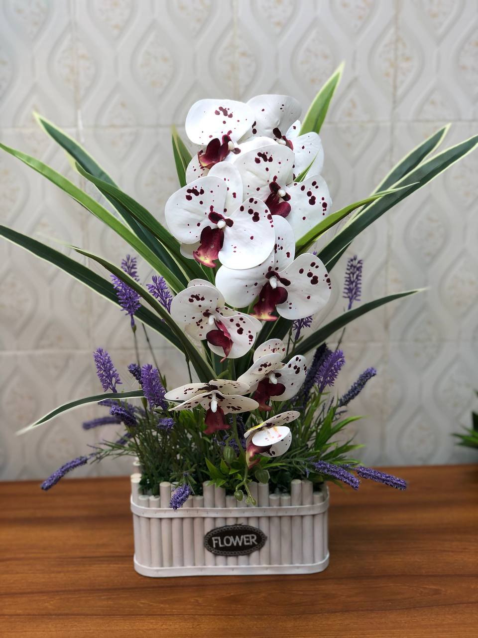 Artificial flower arrangement design 30 – real product photo 3