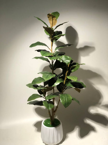 Artificial Floor Plant with White Planter | 1 & 2 Piece Combo Offer – Ahmad Tree House