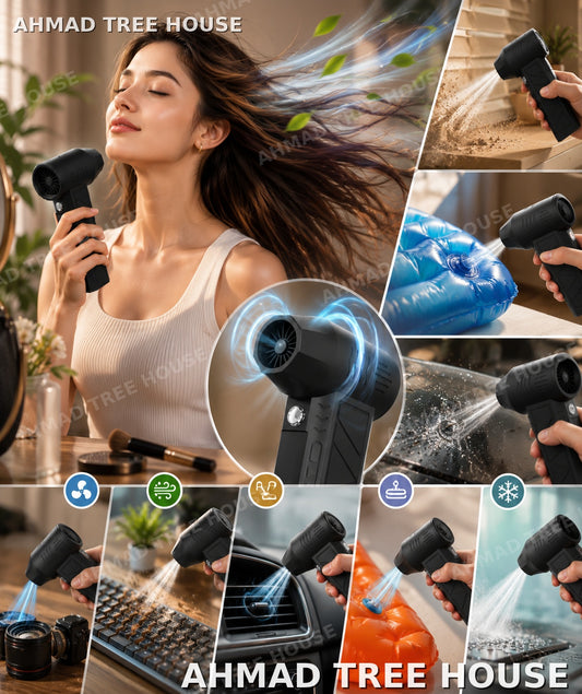Mini Jet Fan – Brushless Handheld Air Blower ⭐ Customer Favourite