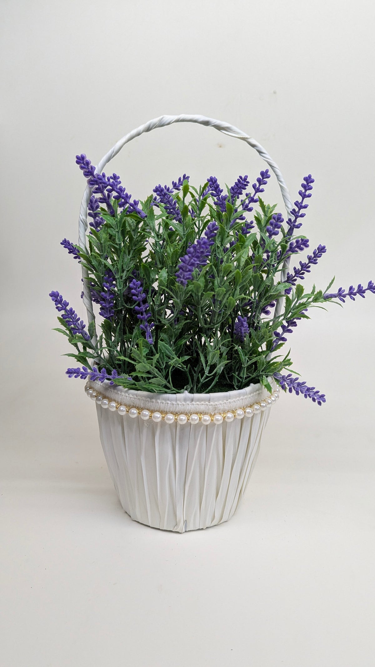Lavender Flower Basket real product