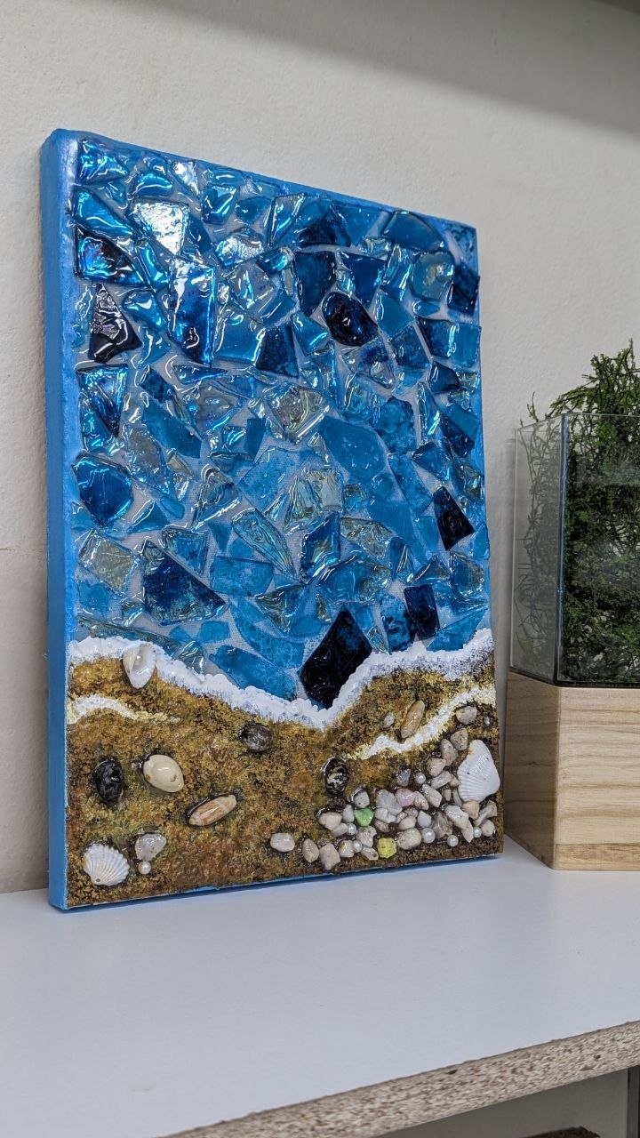 Handmade Ocean Resin Wall Art