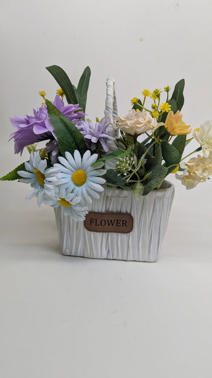 Premium Mixed Flower Basket real product