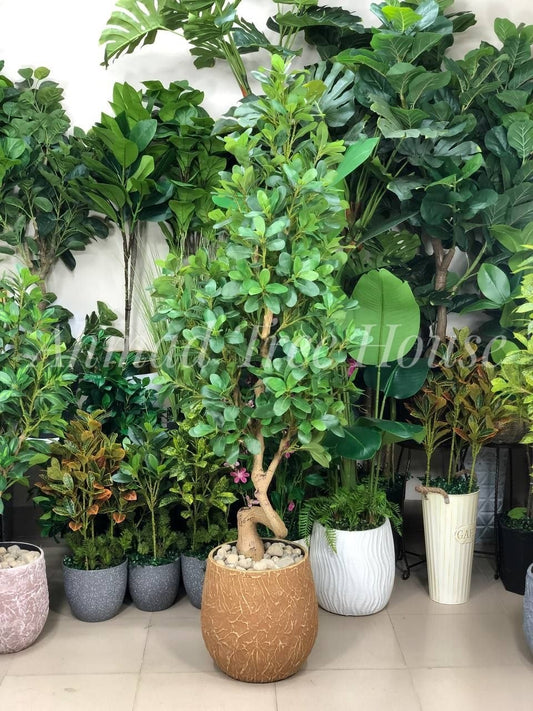 Artificial Plant With Cement Planter